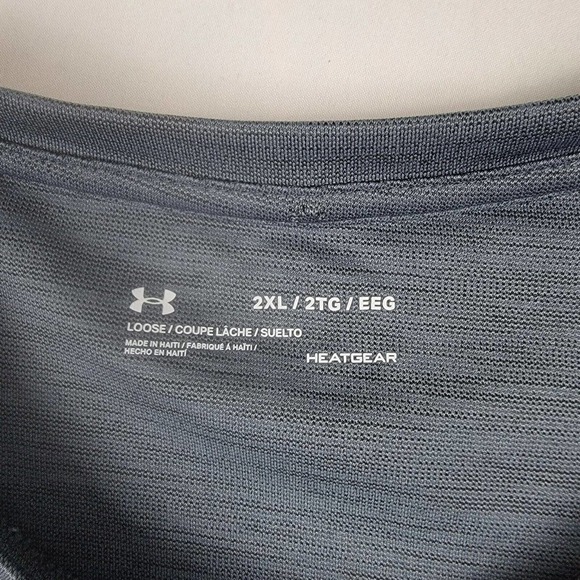 UNDER Armour Men's Tech 2.0 Gray T Shirt 2XL - Picture 2 of 5